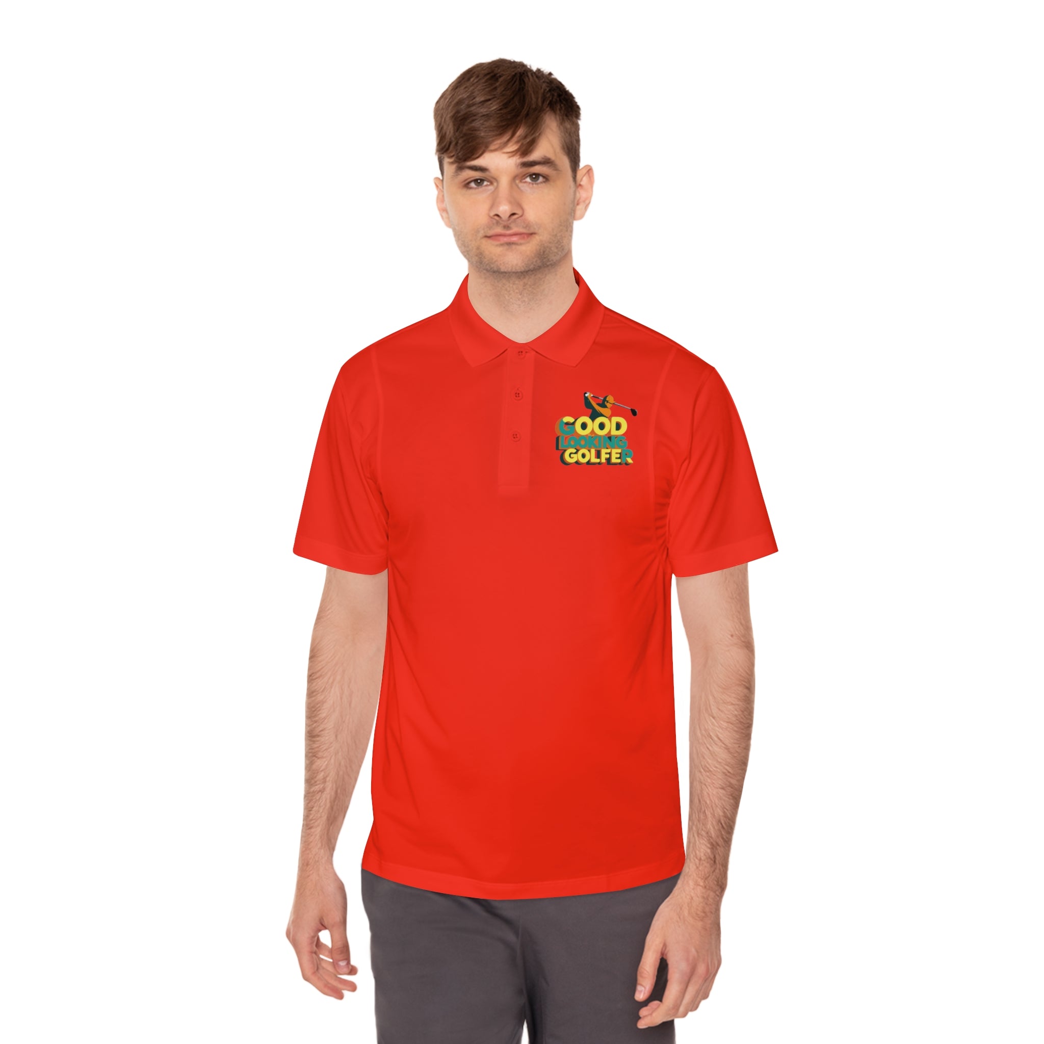 Men's Sport Polo Shirt with 'Good Golfer' Design - Perfect for Golf Lovers, Casual Outings, Father's Day Gift, Athletic Wear, Outdoor Events