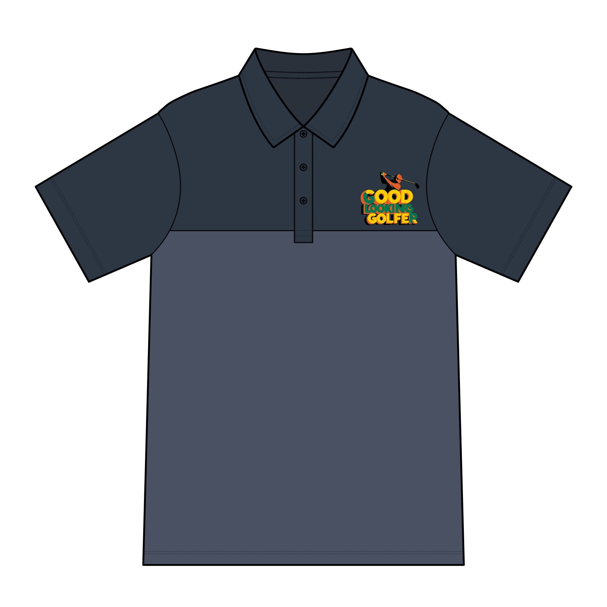 Stylish Men's Blocked Polo Shirt - Perfect for Golf, Casual Wear, Gifts, Summer Events, Outdoor Activities