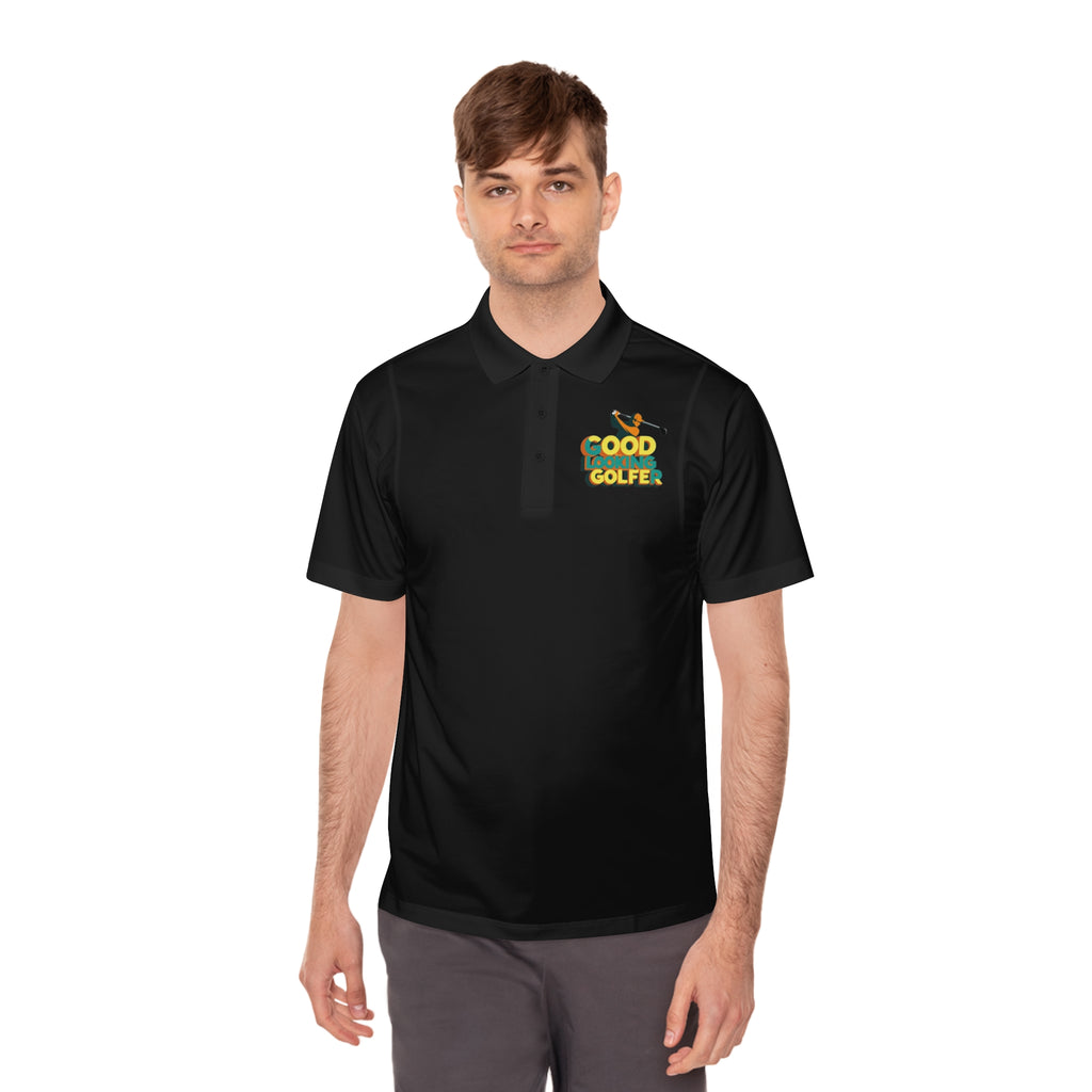 Men's Sport Polo Shirt with 'Good Golfer' Design - Perfect for Golf Lovers, Casual Outings, Father's Day Gift, Athletic Wear, Outdoor Events