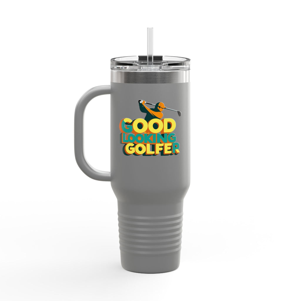 Good Looking Golfer Insulated Travel Mug | 40oz Coffee Cup | Perfect for Golf Lovers, Outdoors, Gifts for Him, Birthday