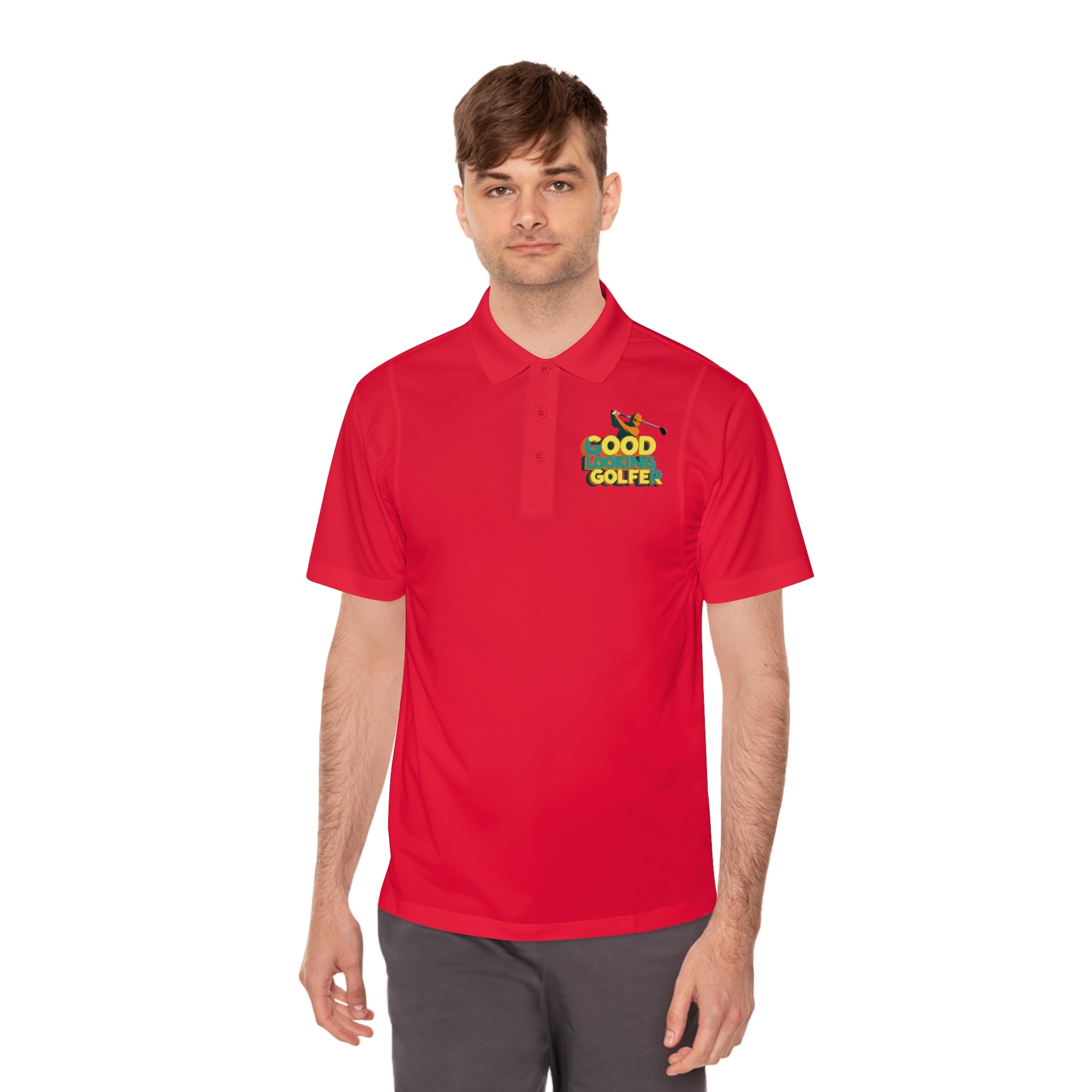 Men's Sport Polo Shirt with 'Good Golfer' Design - Perfect for Golf Lovers, Casual Outings, Father's Day Gift, Athletic Wear, Outdoor Events