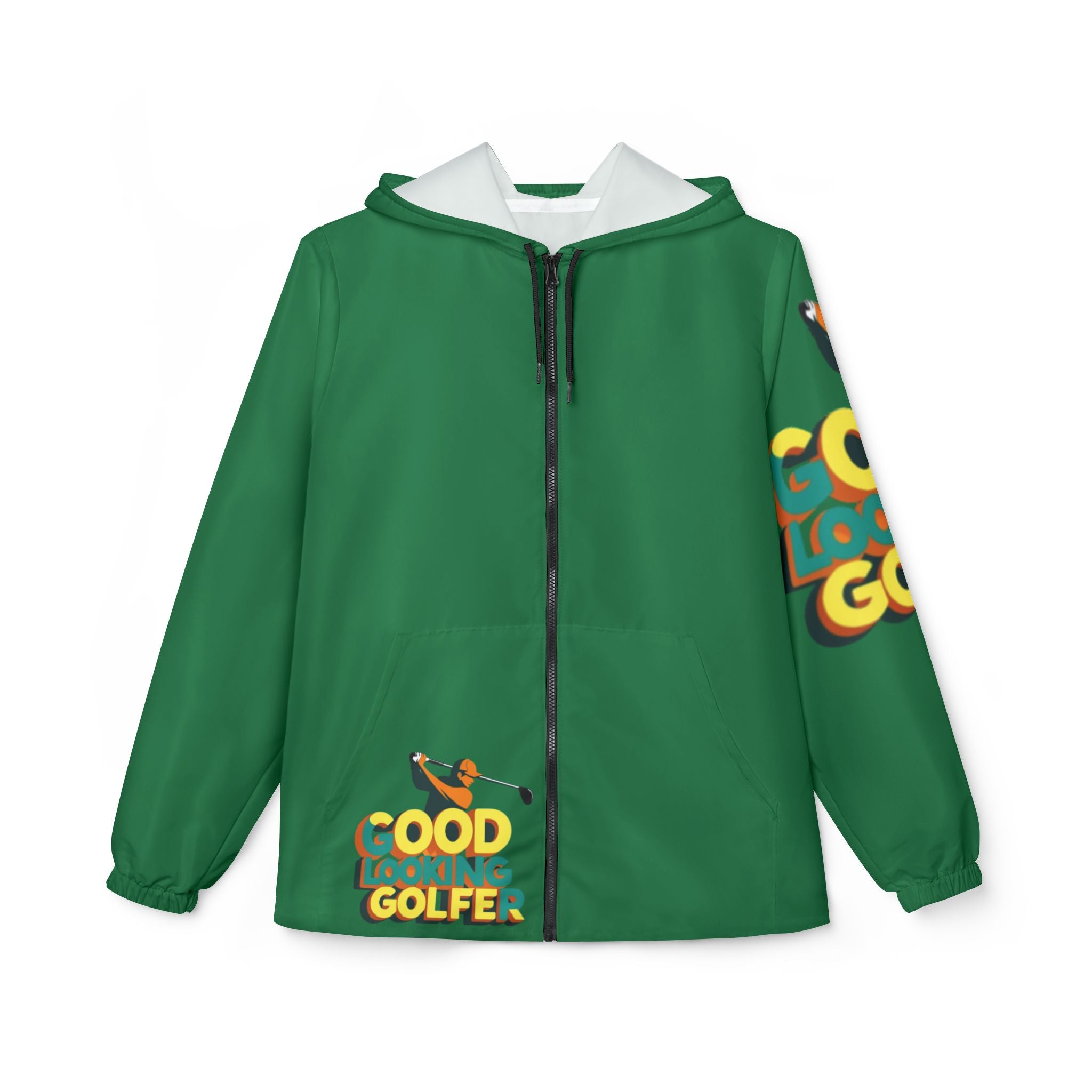 Vibrant Golfing Windbreaker Jacket | Perfect for Outdoor Adventures, Fun Golf Outings, and Casual Style, Colorful Rain Jacket