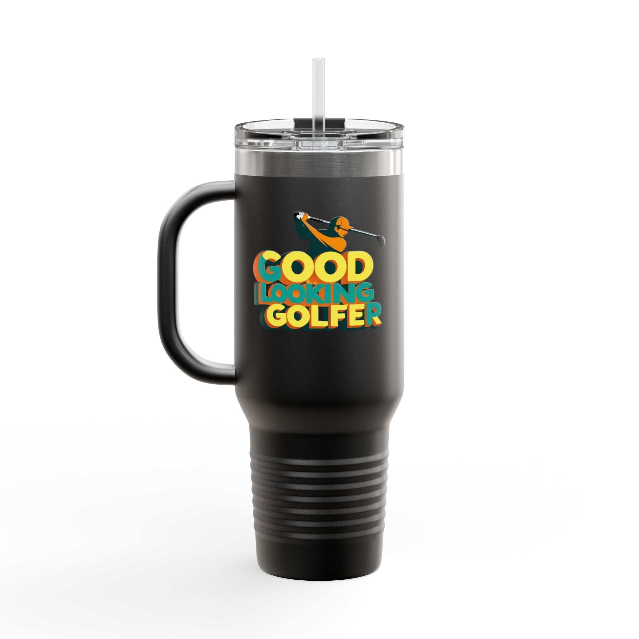 Good Looking Golfer Insulated Travel Mug | 40oz Coffee Cup | Perfect for Golf Lovers, Outdoors, Gifts for Him, Birthday