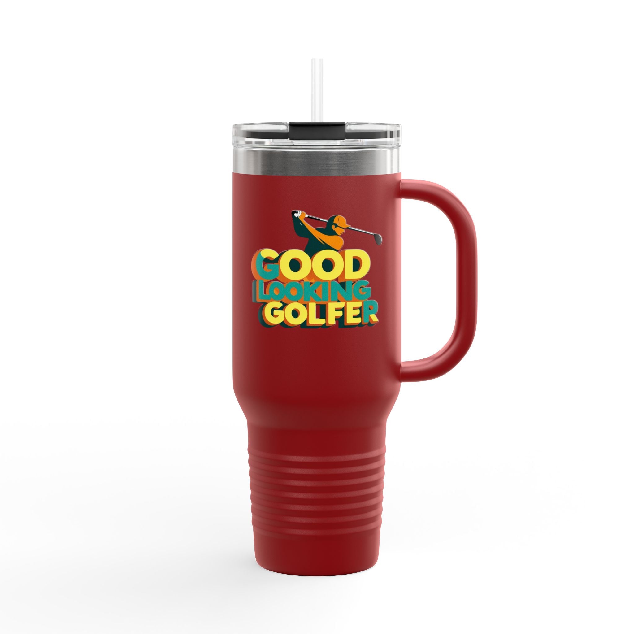 Good Looking Golfer Insulated Travel Mug | 40oz Coffee Cup | Perfect for Golf Lovers, Outdoors, Gifts for Him, Birthday