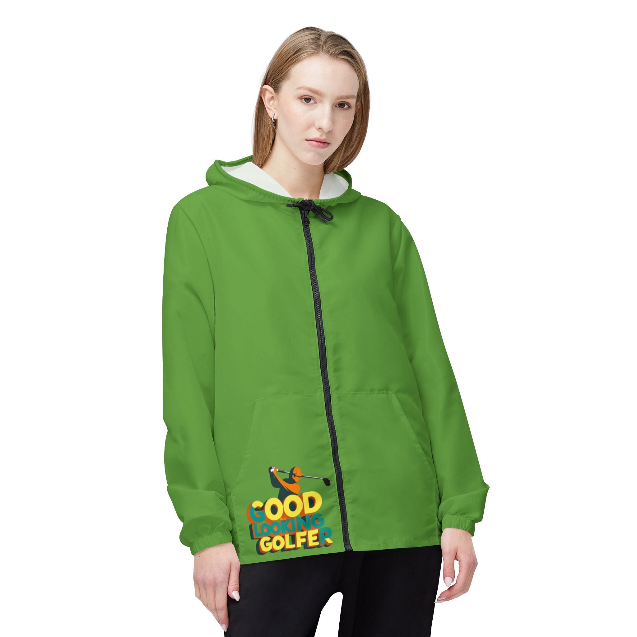 Vibrant Golfing Windbreaker Jacket | Perfect for Outdoor Adventures, Fun Golf Outings, and Casual Style, Colorful Rain Jacket