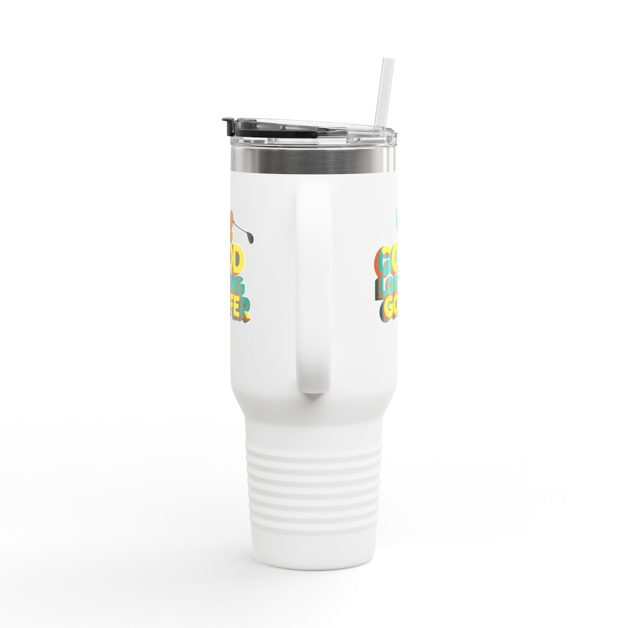 Good Looking Golfer Insulated Travel Mug | 40oz Coffee Cup | Perfect for Golf Lovers, Outdoors, Gifts for Him, Birthday