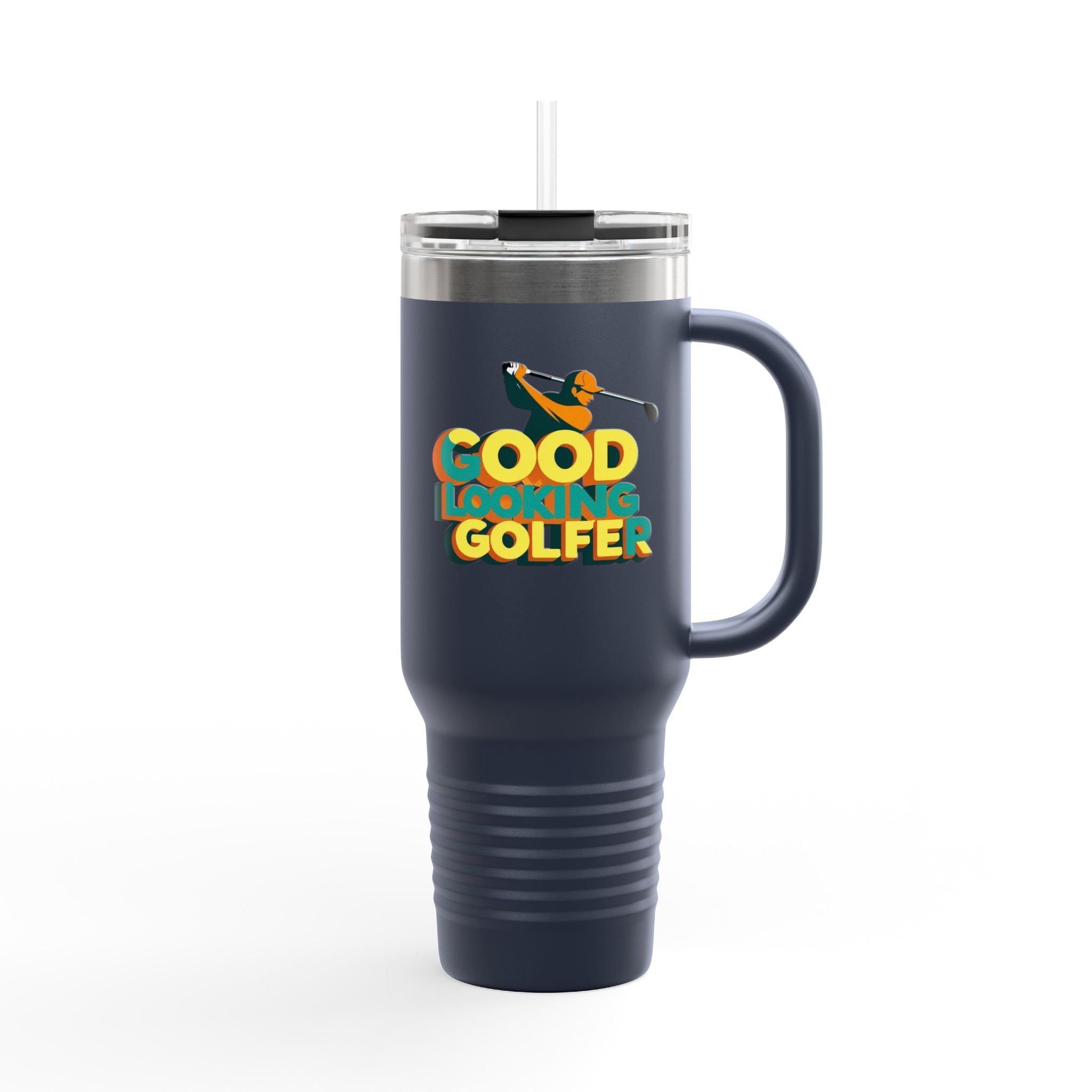 Good Looking Golfer Insulated Travel Mug | 40oz Coffee Cup | Perfect for Golf Lovers, Outdoors, Gifts for Him, Birthday