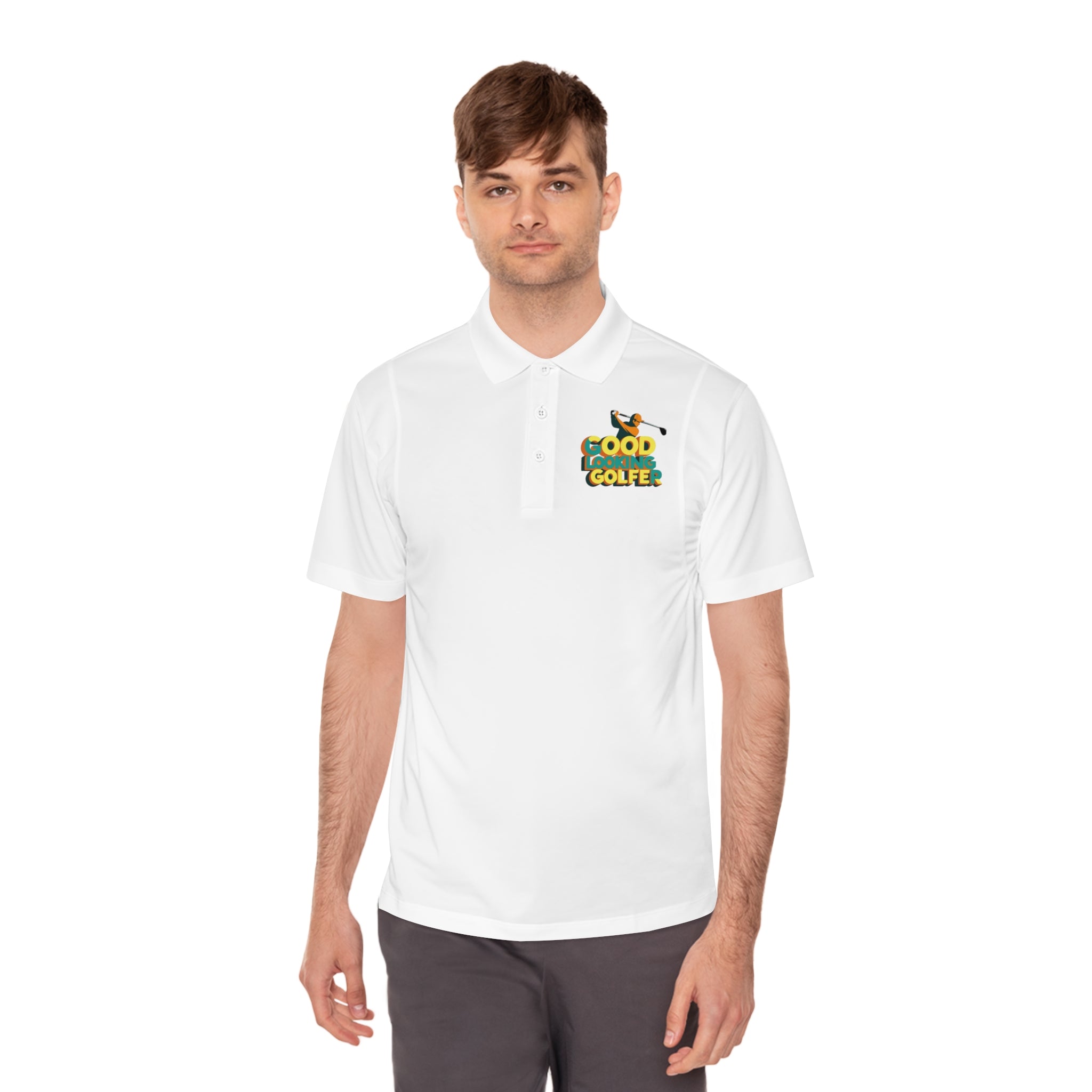 Men's Sport Polo Shirt with 'Good Golfer' Design - Perfect for Golf Lovers, Casual Outings, Father's Day Gift, Athletic Wear, Outdoor Events
