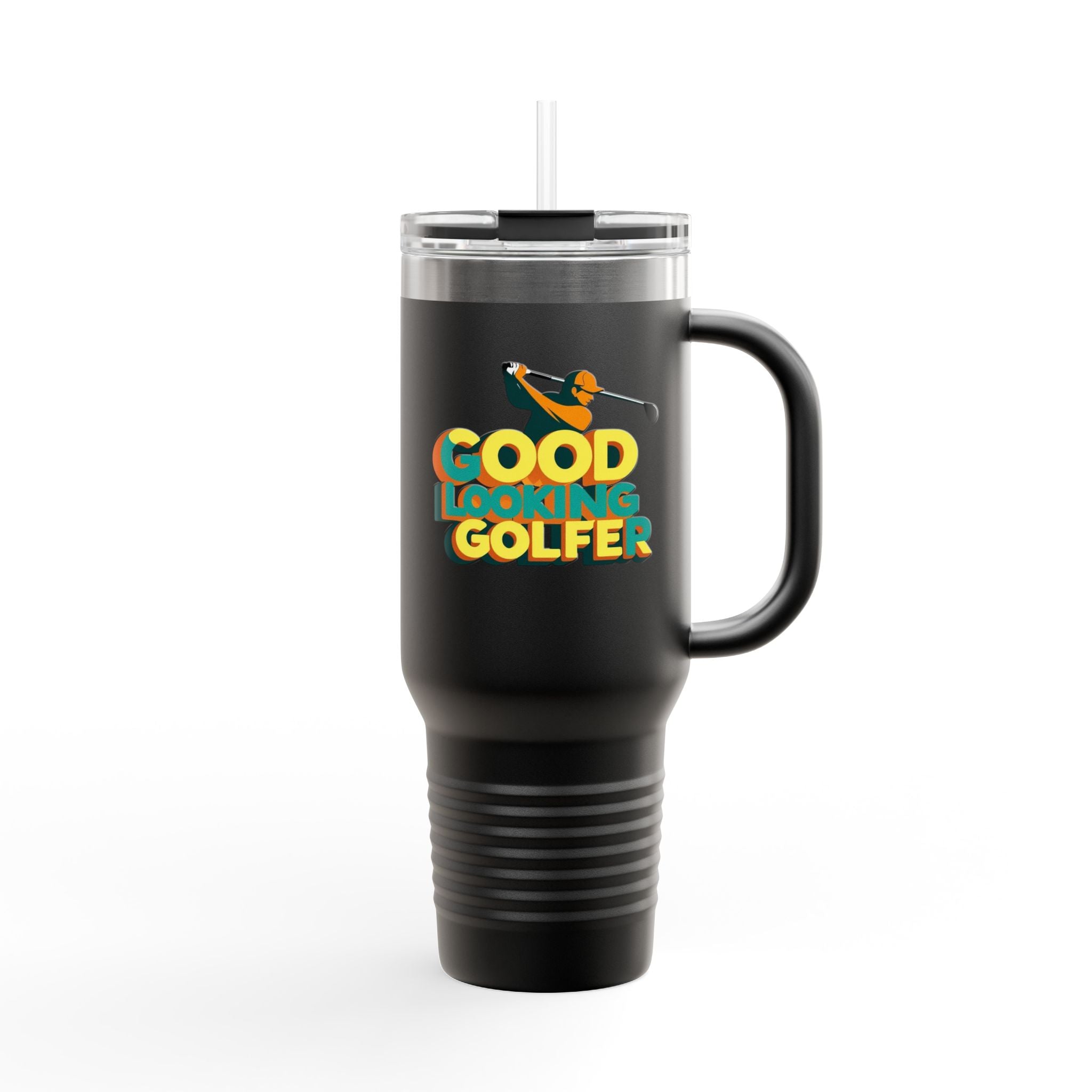 Good Looking Golfer Insulated Travel Mug | 40oz Coffee Cup | Perfect for Golf Lovers, Outdoors, Gifts for Him, Birthday