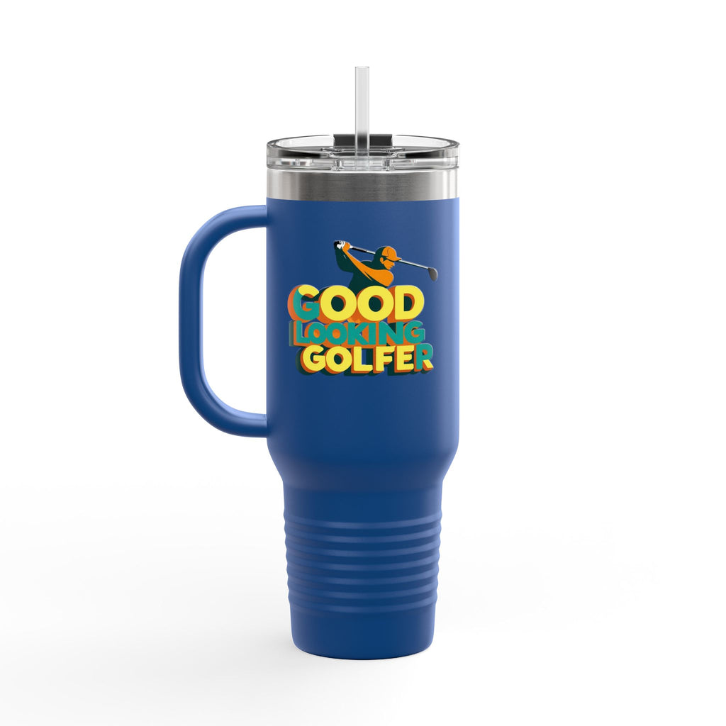 Good Looking Golfer Insulated Travel Mug | 40oz Coffee Cup | Perfect for Golf Lovers, Outdoors, Gifts for Him, Birthday