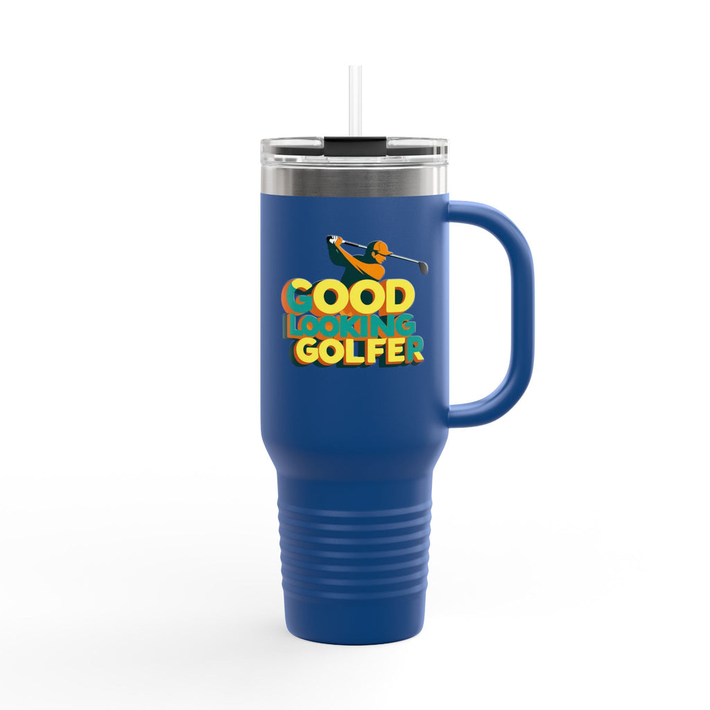 Good Looking Golfer Insulated Travel Mug | 40oz Coffee Cup | Perfect for Golf Lovers, Outdoors, Gifts for Him, Birthday