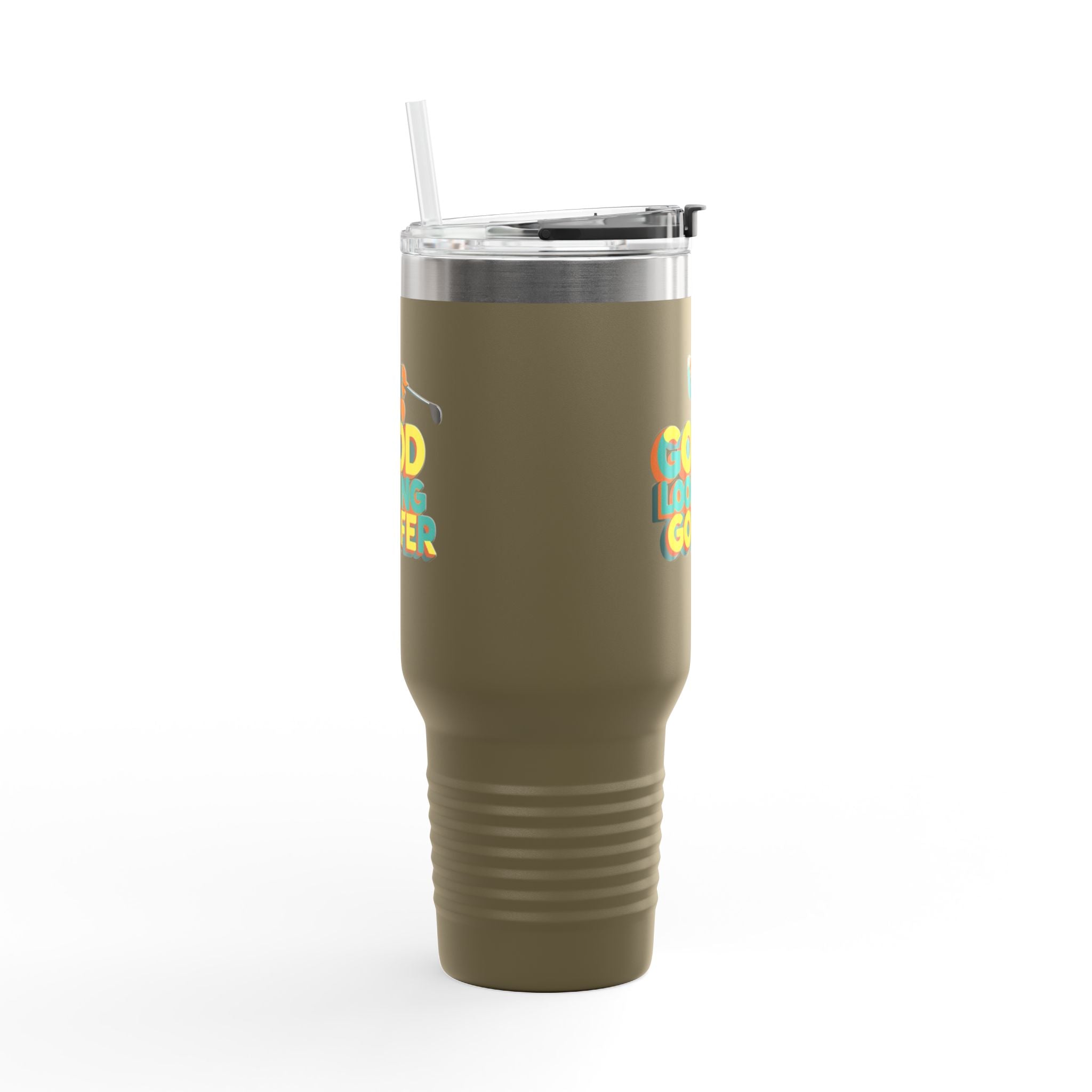Good Looking Golfer Insulated Travel Mug | 40oz Coffee Cup | Perfect for Golf Lovers, Outdoors, Gifts for Him, Birthday