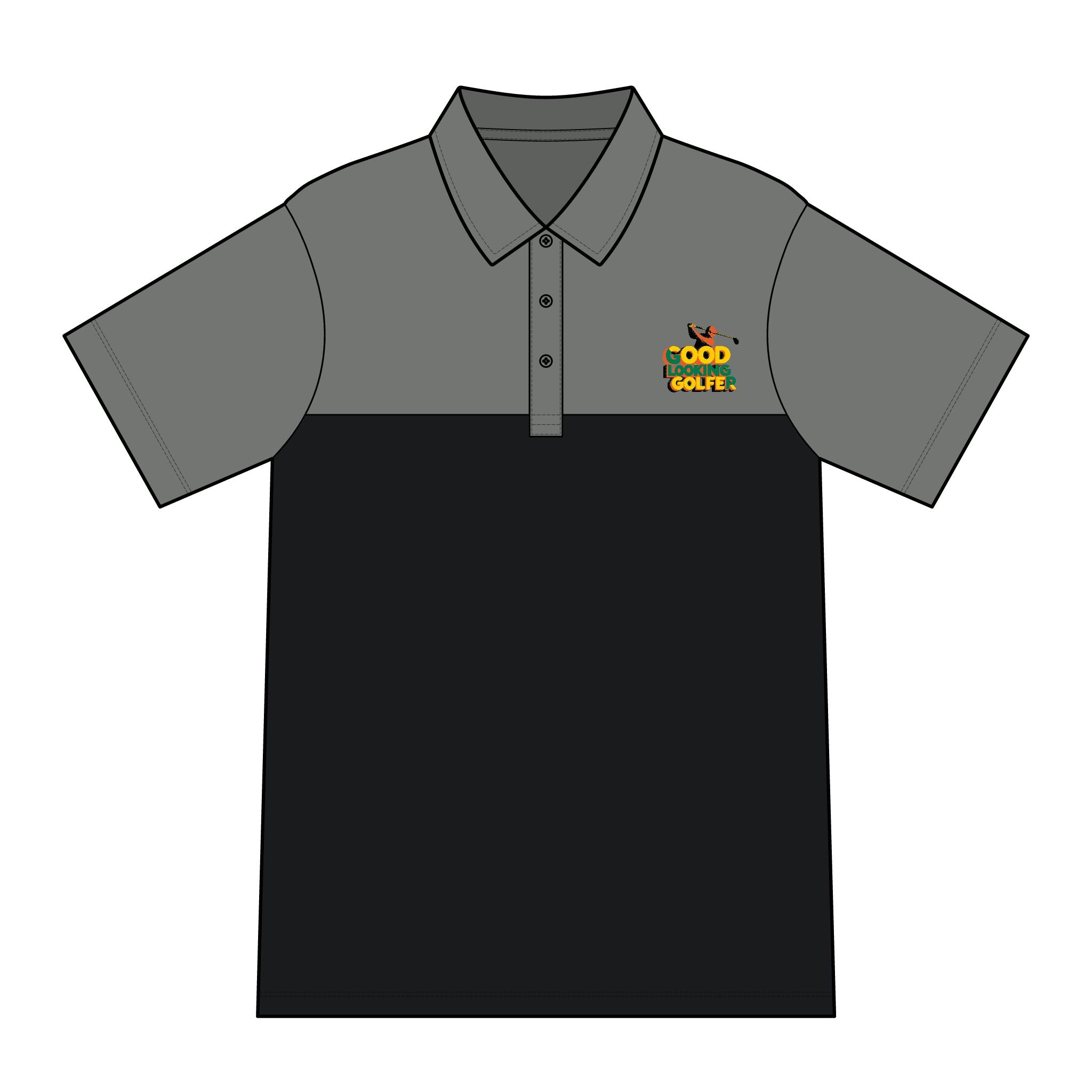Stylish Men's Blocked Polo Shirt - Perfect for Golf, Casual Wear, Gifts, Summer Events, Outdoor Activities