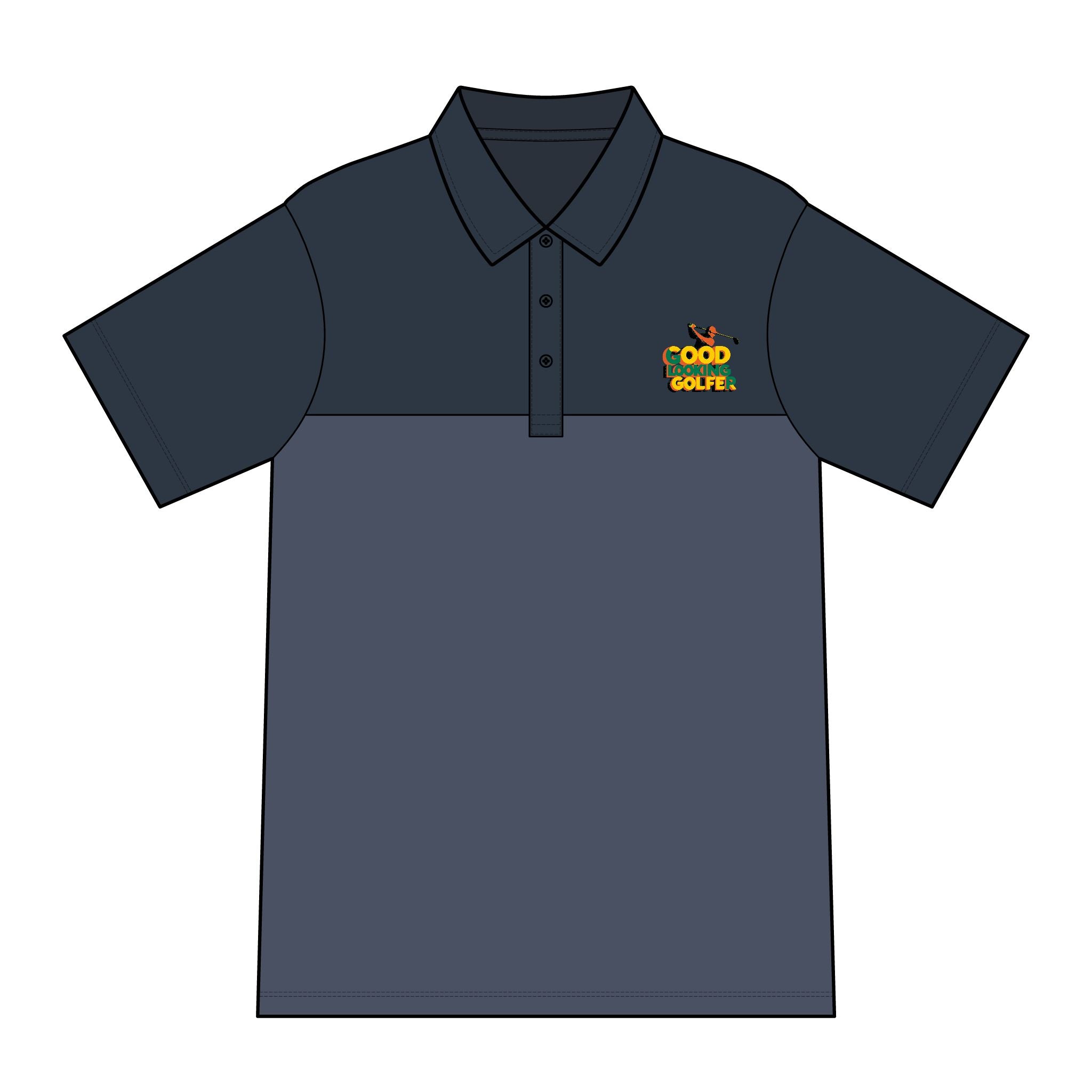 Stylish Men's Blocked Polo Shirt - Perfect for Golf, Casual Wear, Gifts, Summer Events, Outdoor Activities