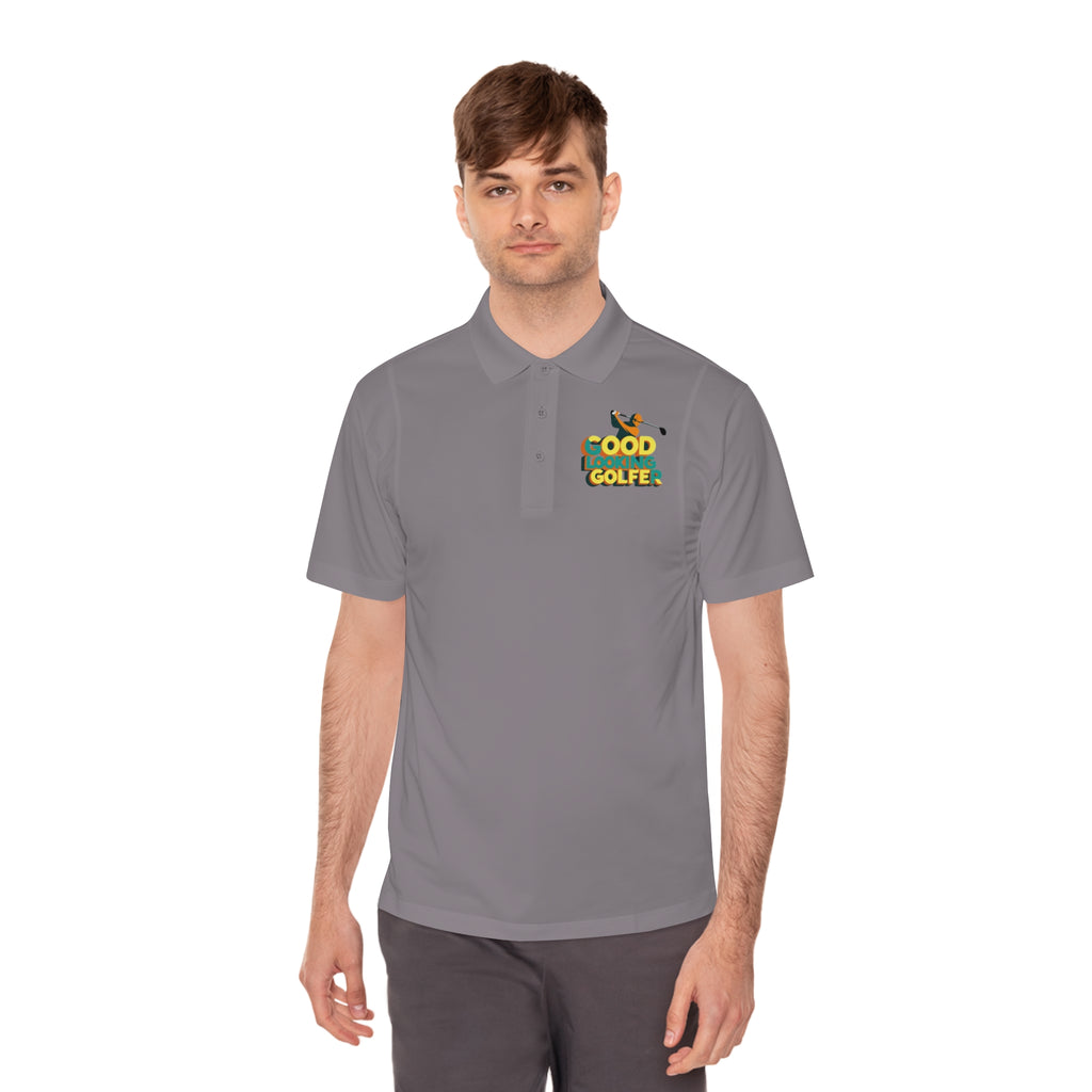 Men's Sport Polo Shirt with 'Good Golfer' Design - Perfect for Golf Lovers, Casual Outings, Father's Day Gift, Athletic Wear, Outdoor Events