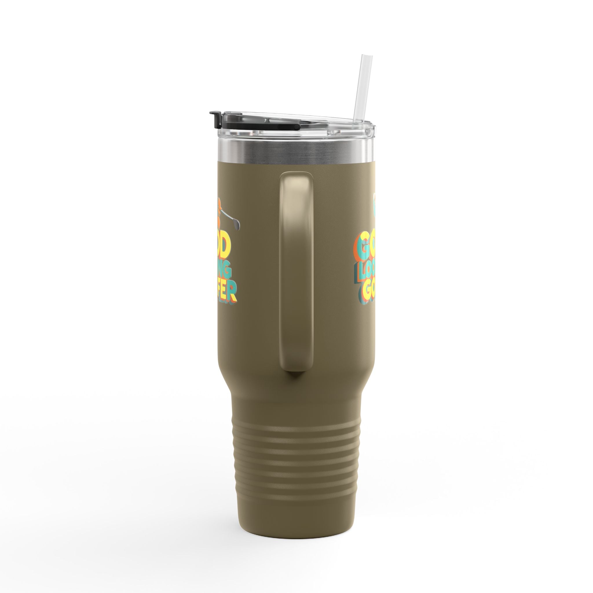 Good Looking Golfer Insulated Travel Mug | 40oz Coffee Cup | Perfect for Golf Lovers, Outdoors, Gifts for Him, Birthday