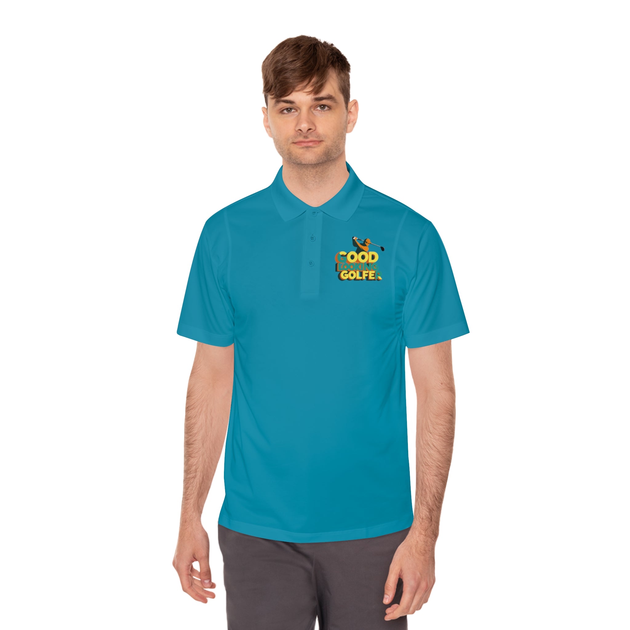 Men's Sport Polo Shirt with 'Good Golfer' Design - Perfect for Golf Lovers, Casual Outings, Father's Day Gift, Athletic Wear, Outdoor Events