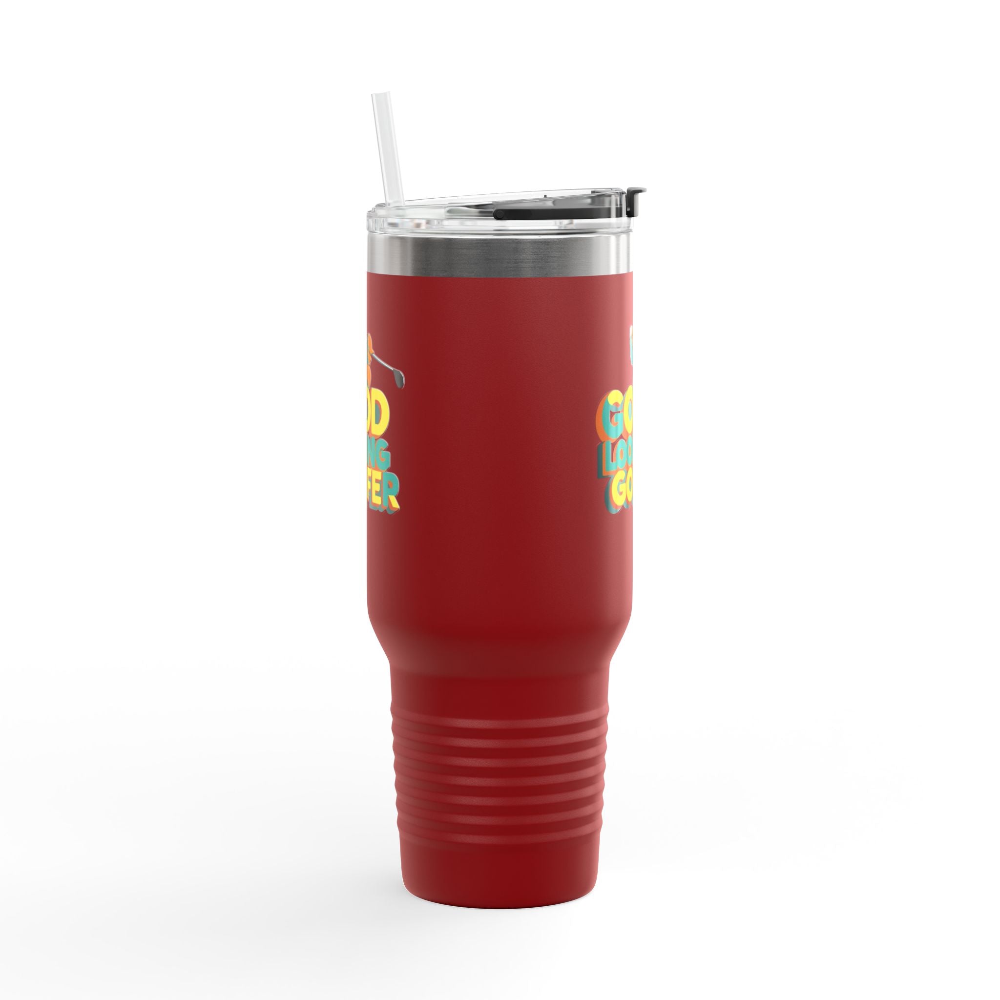 Good Looking Golfer Insulated Travel Mug | 40oz Coffee Cup | Perfect for Golf Lovers, Outdoors, Gifts for Him, Birthday