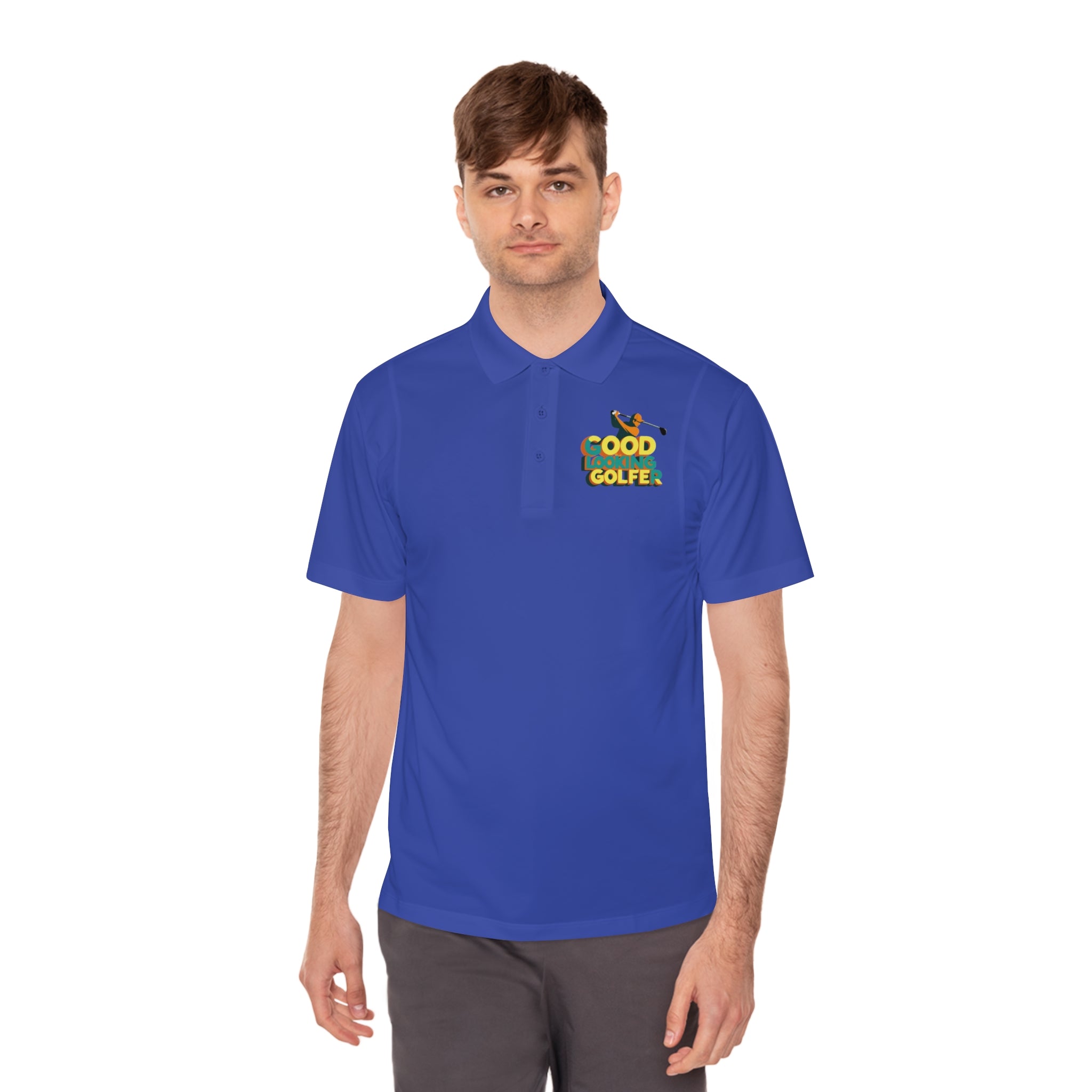 Men's Sport Polo Shirt with 'Good Golfer' Design - Perfect for Golf Lovers, Casual Outings, Father's Day Gift, Athletic Wear, Outdoor Events