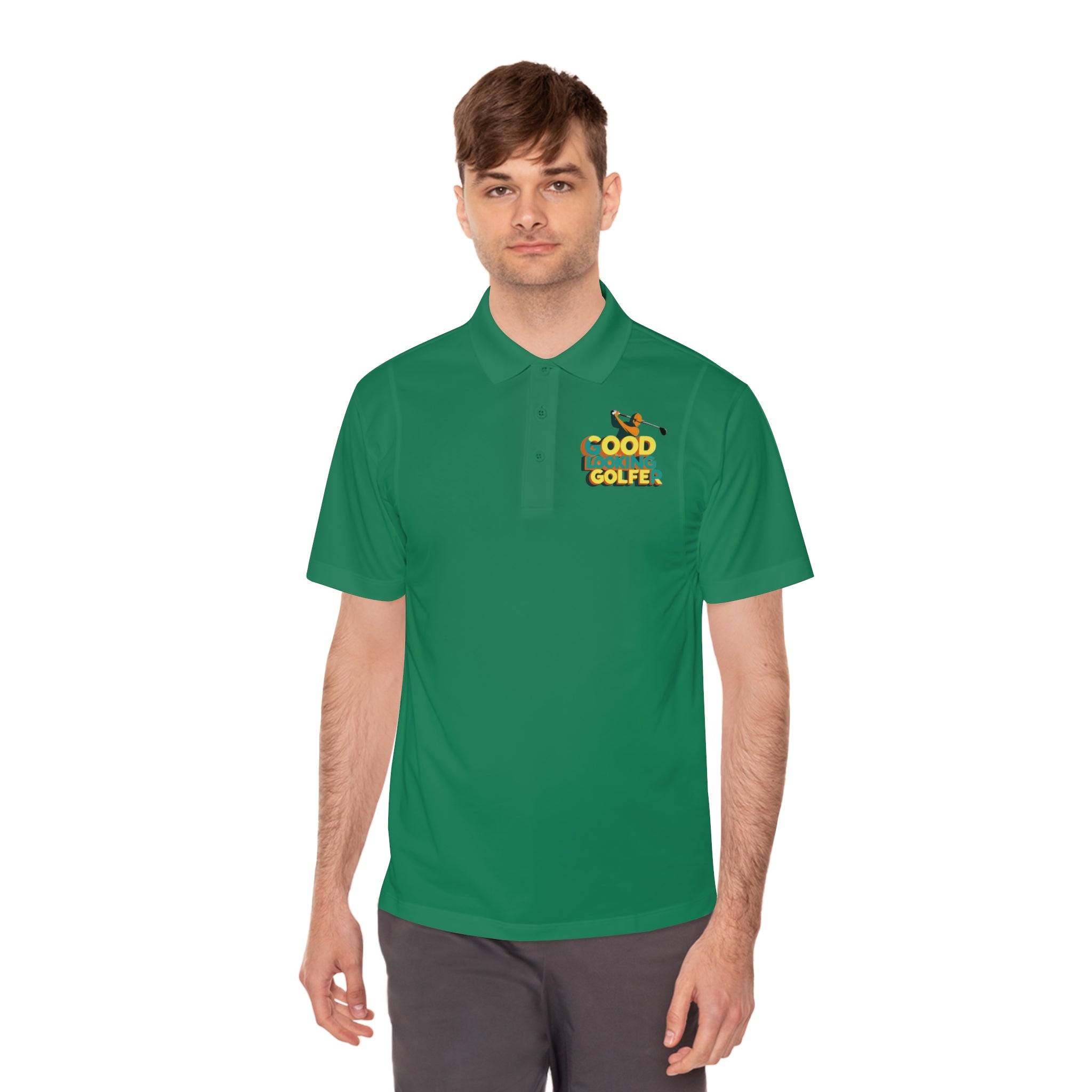 Men's Sport Polo Shirt with 'Good Golfer' Design - Perfect for Golf Lovers, Casual Outings, Father's Day Gift, Athletic Wear, Outdoor Events