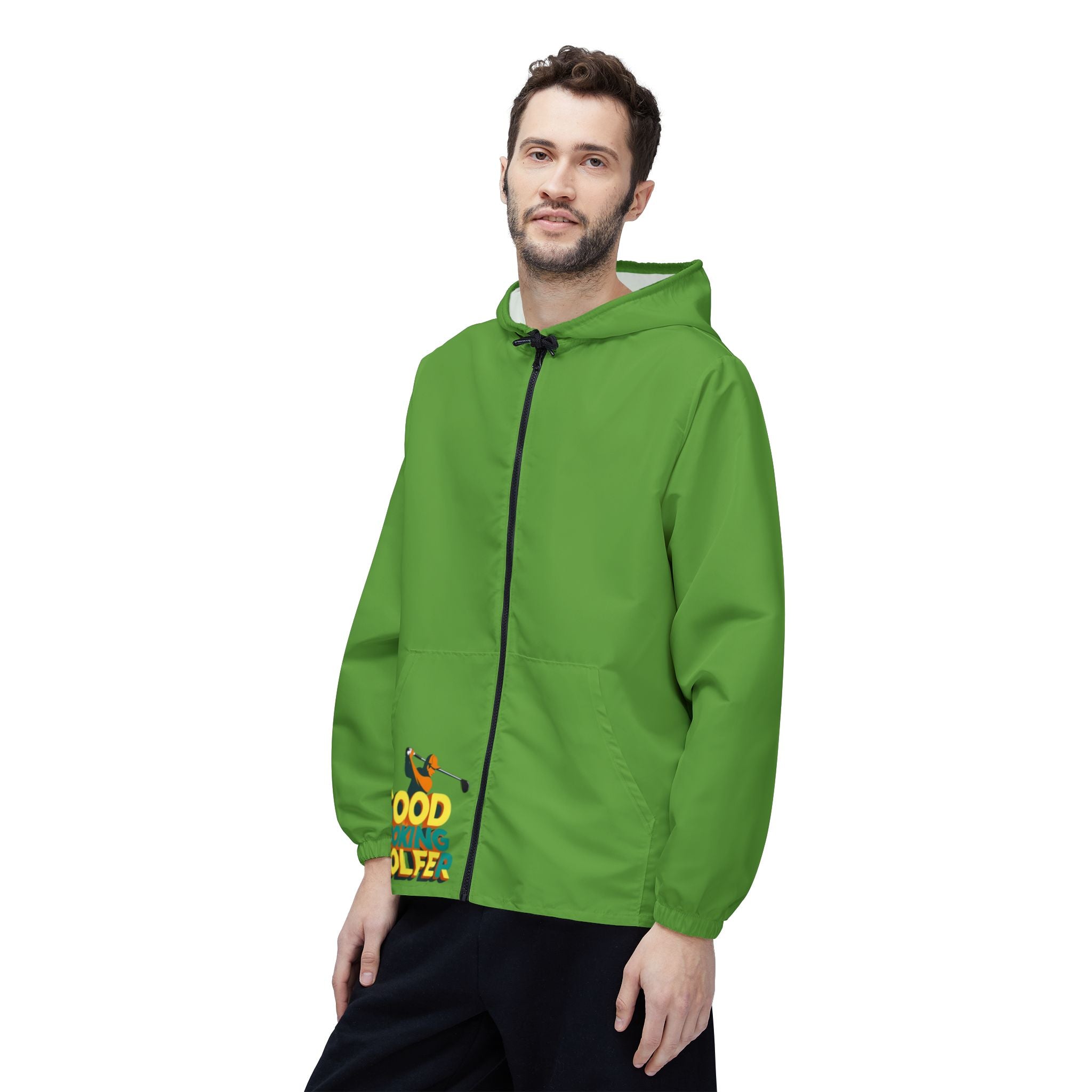 Vibrant Golfing Windbreaker Jacket | Perfect for Outdoor Adventures, Fun Golf Outings, and Casual Style, Colorful Rain Jacket
