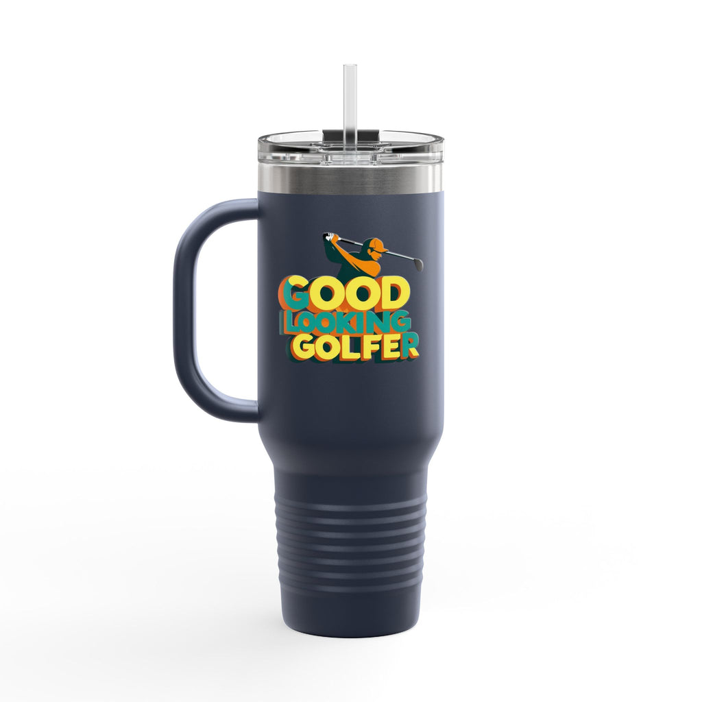 Good Looking Golfer Insulated Travel Mug | 40oz Coffee Cup | Perfect for Golf Lovers, Outdoors, Gifts for Him, Birthday