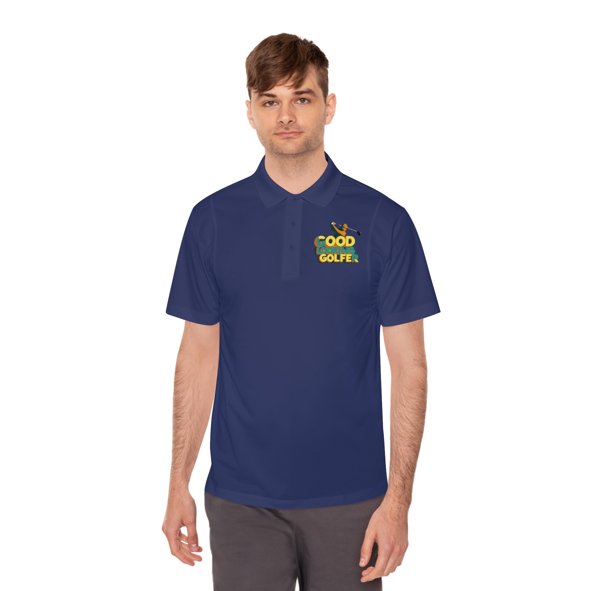 Men's Sport Polo Shirt with 'Good Golfer' Design - Perfect for Golf Lovers, Casual Outings, Father's Day Gift, Athletic Wear, Outdoor Events