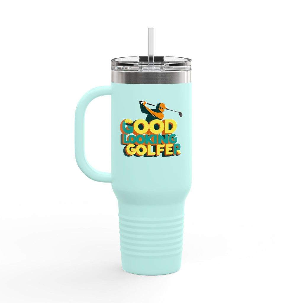 Good Looking Golfer Insulated Travel Mug | 40oz Coffee Cup | Perfect for Golf Lovers, Outdoors, Gifts for Him, Birthday